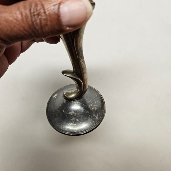 VintageAntique Lidco Silverplated Flute Bud Vase - Picture 4 of 4